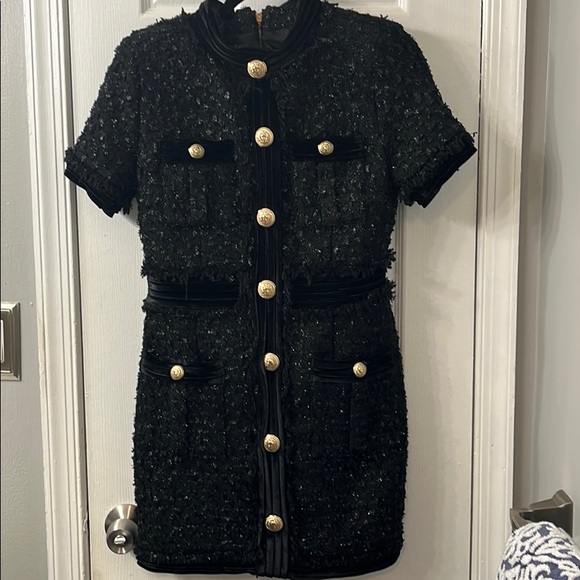 Black tweed dress - Picture 1 of 2
